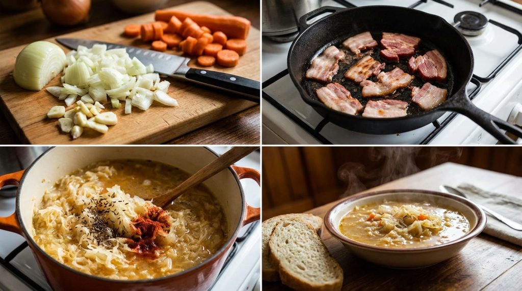 objevte, jak připravit chutnou tradiční zelňačku krok za krokem s naším jednoduchým receptem. naučte se tajemství správné přípravy této oblíbené české polévky.