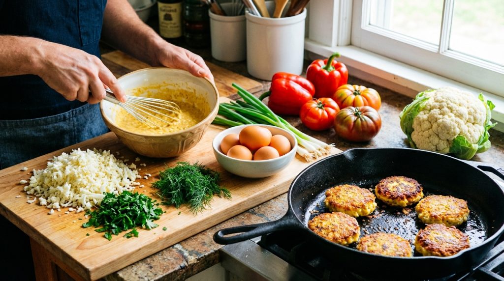 objevte jednoduchý recept na chutné květákové placky, které si zamilujete. naučte se krok za krokem, jak připravit zdravé a lahodné jídlo plné chuti.