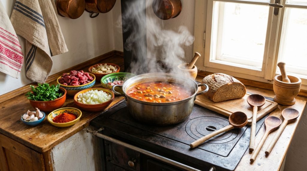 naučte se, jak snadno připravit tradiční českou gulášovou polévku doma s naším podrobným receptem a tipy pro bohatou chuť.