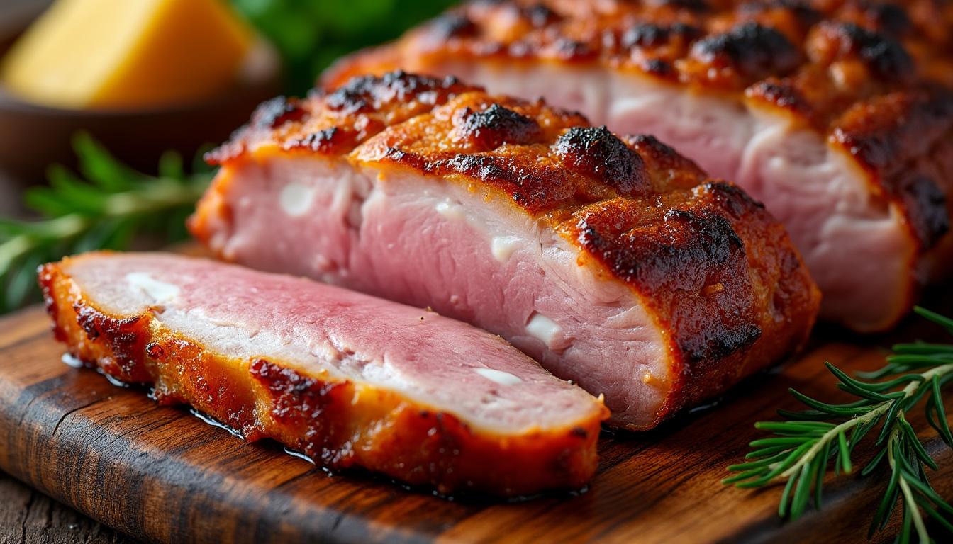 naučte se, jak správně připravit pečený vepřový bůček s křupavou kůrkou, aby byl šťavnatý a plný chuti. tipy na nejlepší recept a postupy krok za krokem.