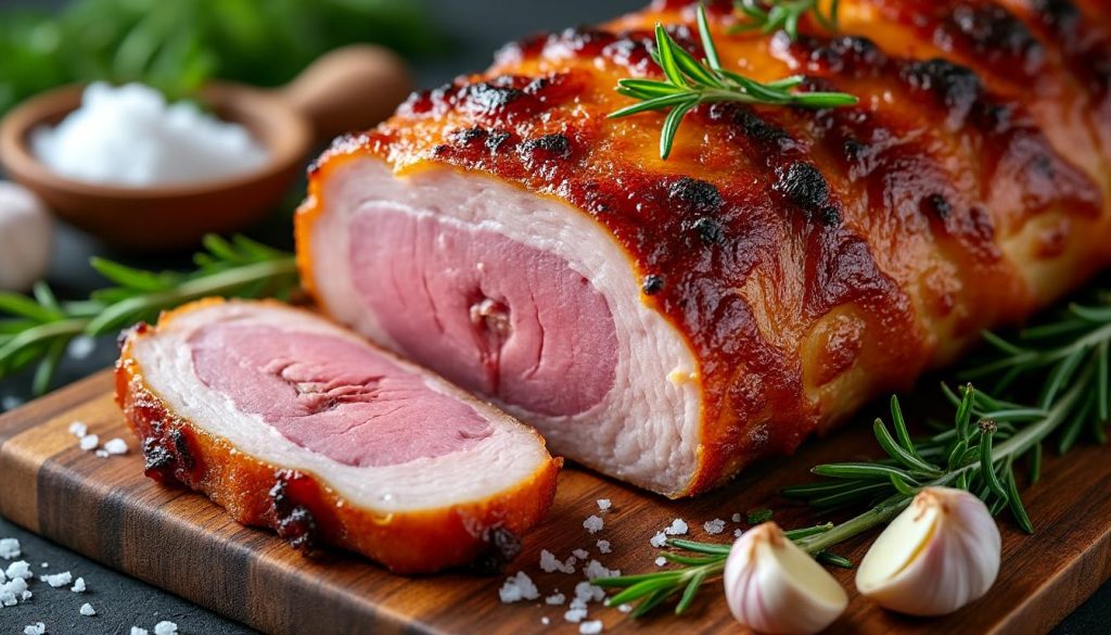 naučte se, jak správně připravit pečený vepřový bůček s dokonale křupavou kůrkou díky našemu podrobnému receptu a tipům pro perfektní chuť a texturu.