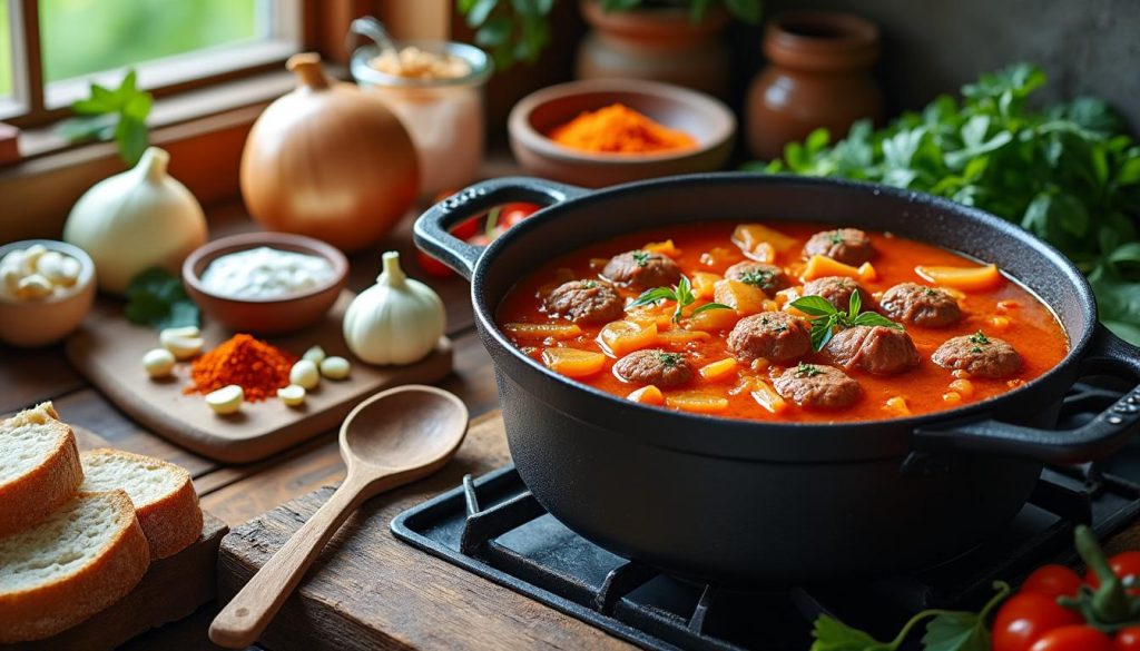 objevte tradiční recept na segedínský guláš a naučte se jeho autentickou přípravu krok za krokem.