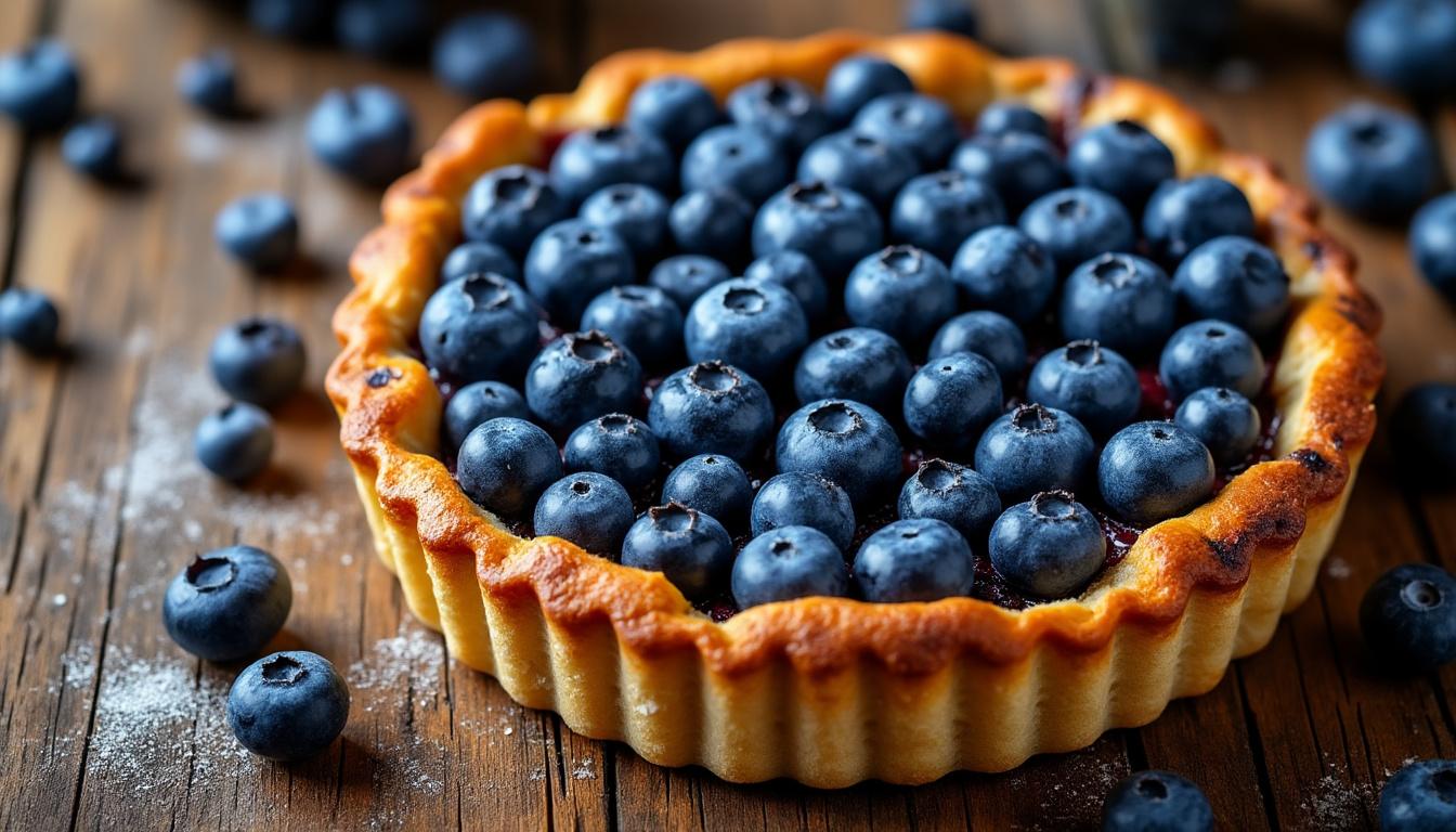 objevte jednoduchý návod, jak připravit lahodný borůvkový koláč krok za krokem. perfektní recept pro každou příležitost!