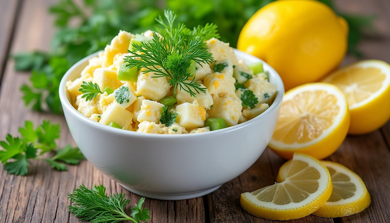 naučte se připravit chutný a rychlý vajíčkový salát s naším jednoduchým receptem. perfektní volba pro zdravou a lahodnou svačinu nebo lehký oběd.