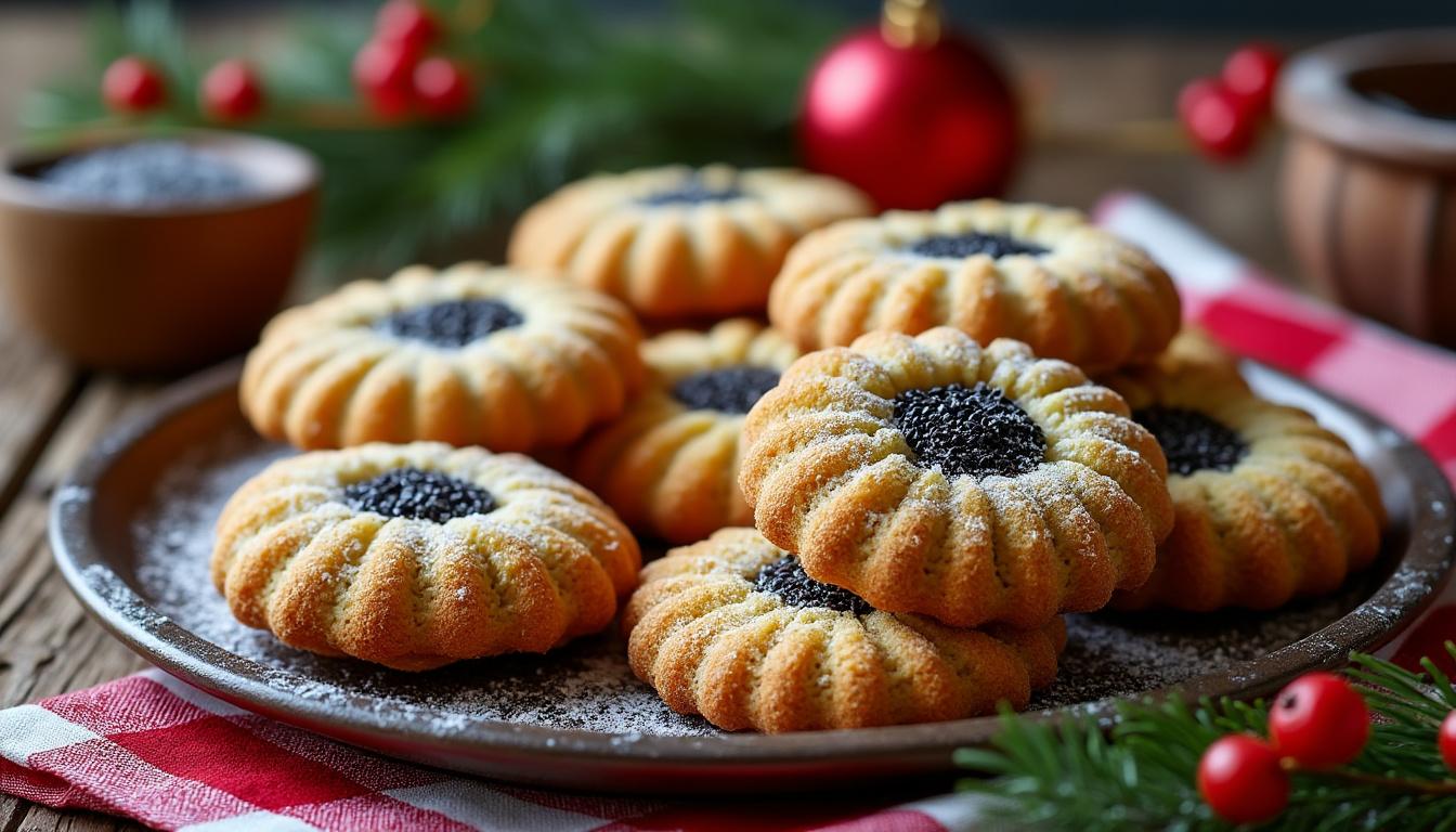 objevte tradiční recept na makové cukroví a naučte se, jak připravit lahodné vánoční cukroví krok za krokem.