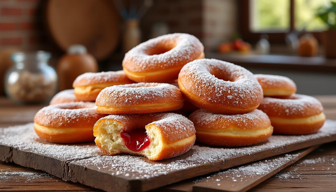 naučte se, jak snadno připravit tradiční české koblihy doma s tímto jednoduchým receptem. voňavé a chutné koblihy krok za krokem.