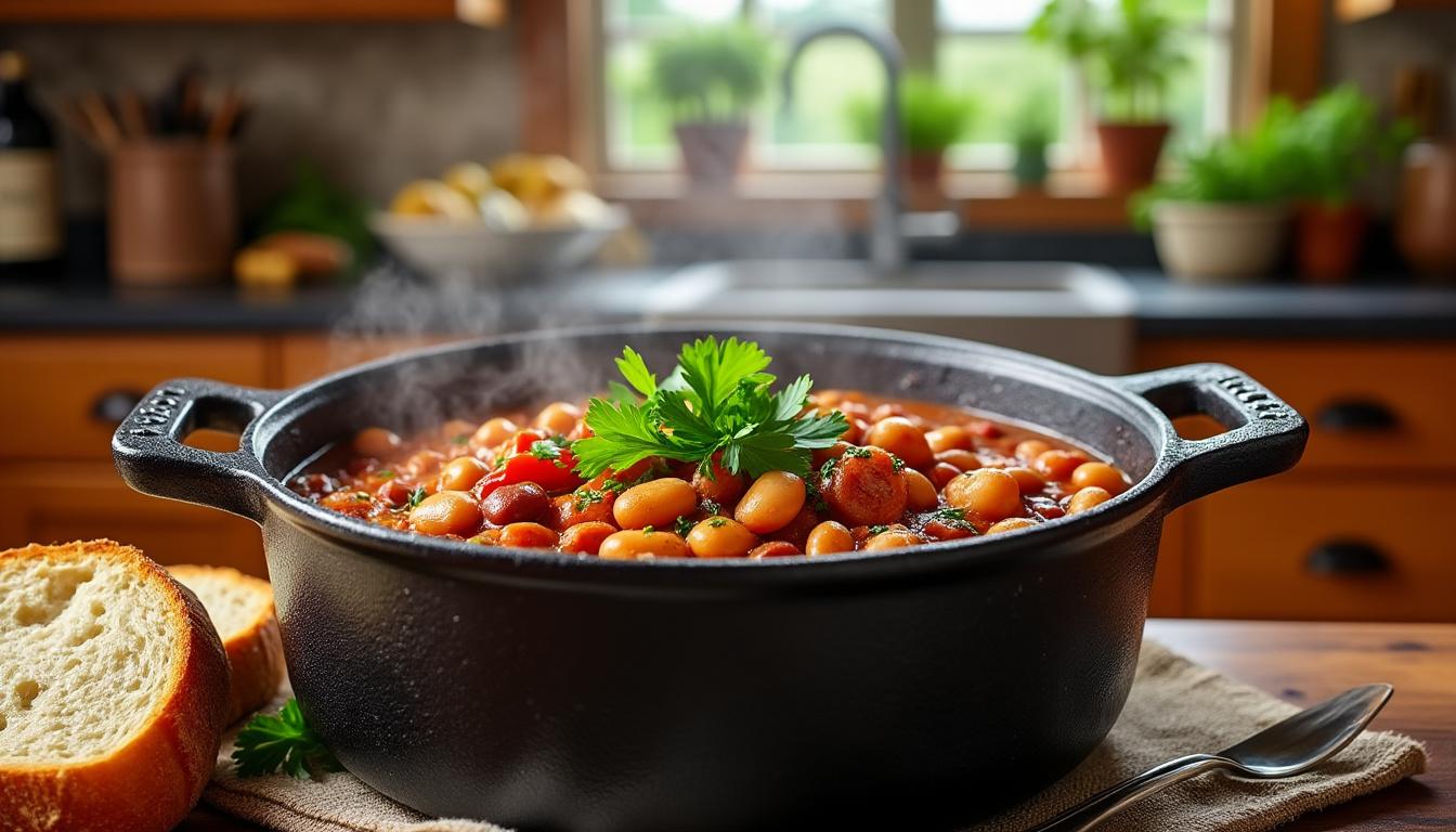 naučte se, jak připravit chutný fazolový guláš doma s naším jednoduchým a hravým receptem, který potěší celou rodinu.