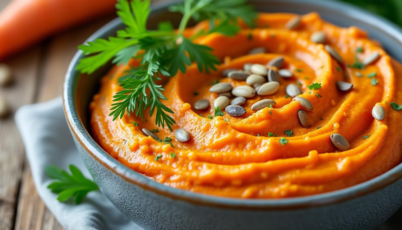 objevte snadný recept na lahodnou mrkvovou pomazánku. naučte se krok za krokem, jak připravit chutnou a zdravou pomazánku, kterou si zamilujete.