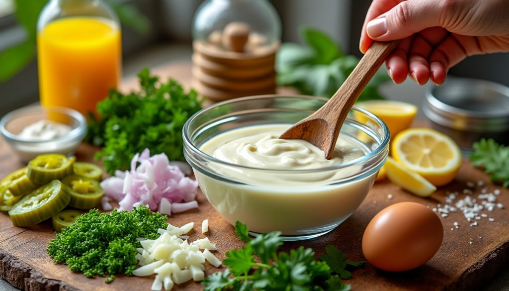 objevte snadný recept na domácí tatarku, kterou si rychle připravíte doma. vychutnejte si lahodnou omáčku připravenou z čerstvých ingrediencí.