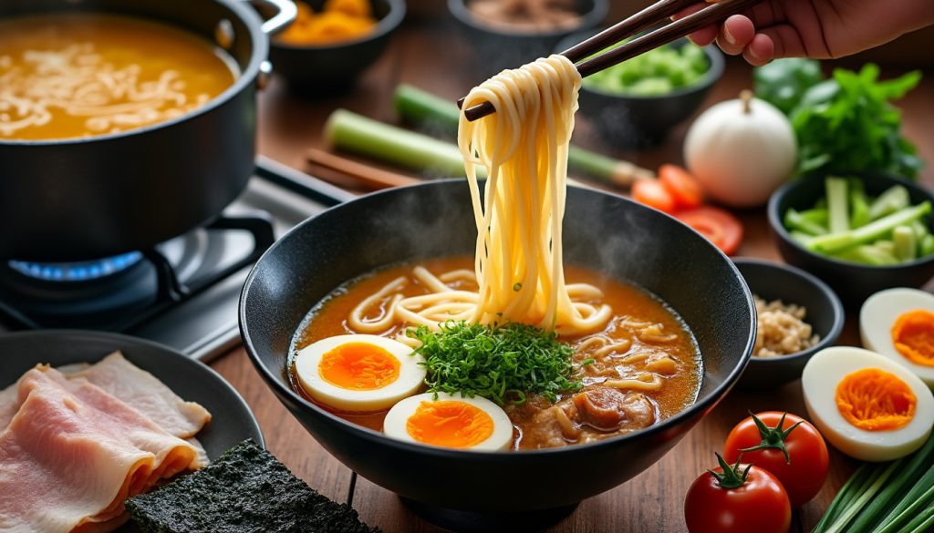naučte se, jak připravit autentický japonský ramen recept doma snadno a rychle. objevte tipy a triky pro dokonalou chuť a texturu.