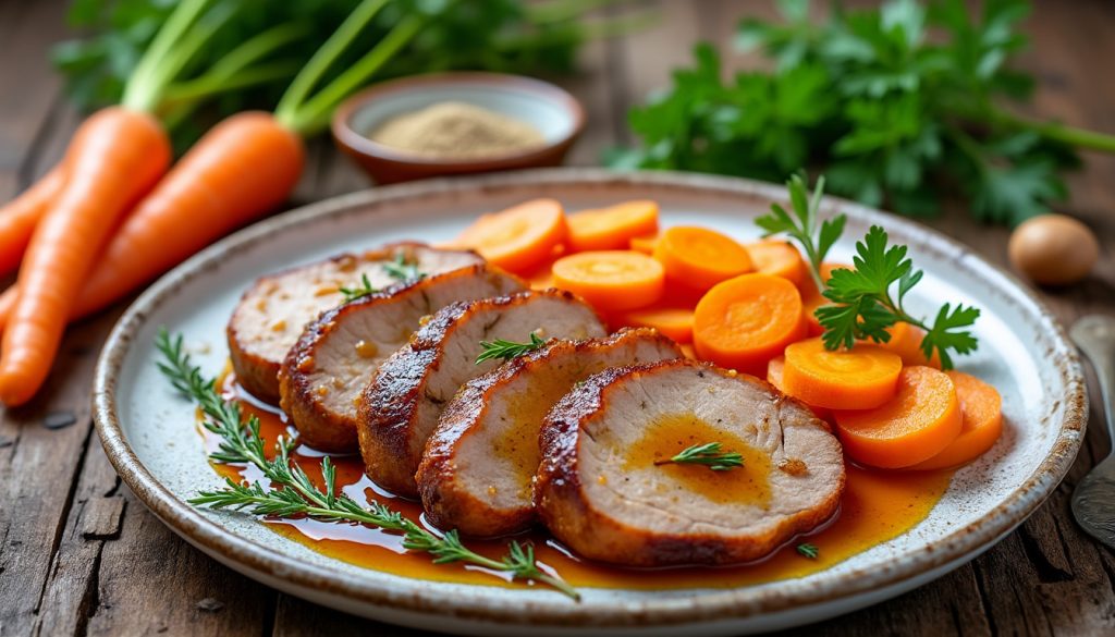 objevte jednoduchý a chutný recept, jak připravit vepřové maso na mrkvi. příprava krok za krokem pro lahodný oběd nebo večeři.