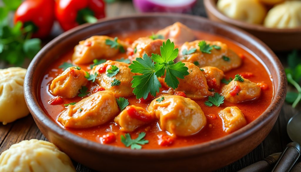 objevte tradiční český recept na babiččino kuře na paprice, plné bohatých a lahodných chutí, ideální pro rodinné obědy a večeře.
