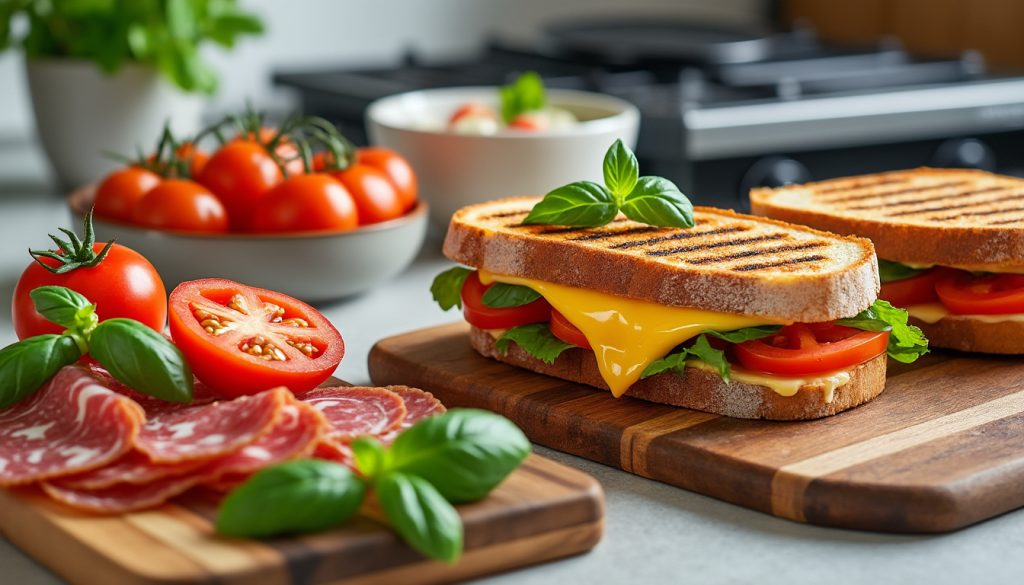 objevte jednoduchý návod, jak si doma připravit chutný panini plný lahodných ingrediencí. rychle a snadno si vychutnejte autentickou italskou chuť!