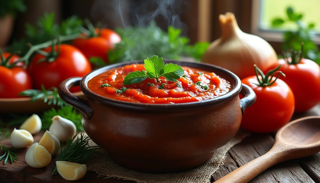 objevte tajemství babiččiny rajské omáčky, kterou si zamilujete. recept plný tradiční chuti, který musíte vyzkoušet!