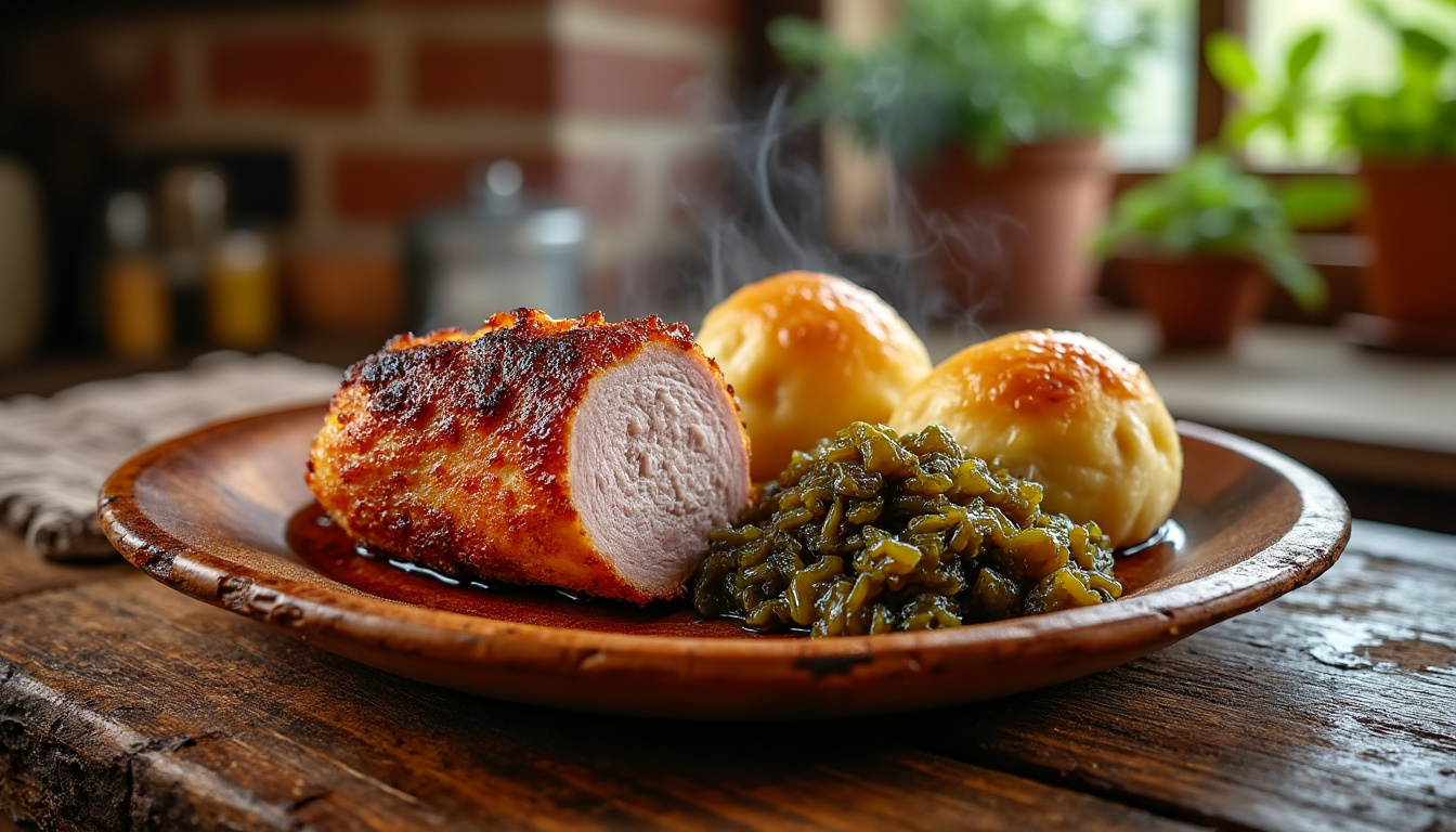 objevte tradiční recept na vepřo knedlo zelo s podrobným návodem krok za krokem pro snadnou přípravu této oblíbené české speciality.