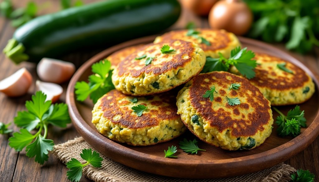 objevte recept na lahodné cuketové karbanátky bez masa, které jsou snadné na přípravu a ideální pro zdravou a chutnou večeři.