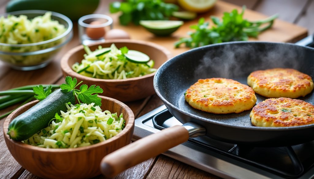 naučte se, jak snadno a rychle připravit chutné cuketové bramboráky krok za krokem. perfektní recept pro každou příležitost.